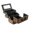 thumbnail image 2 of Caboodles 11.25 Inches Leopard Print Cosmetic Train Case with Mirror - 2 Tray, 2 of 2