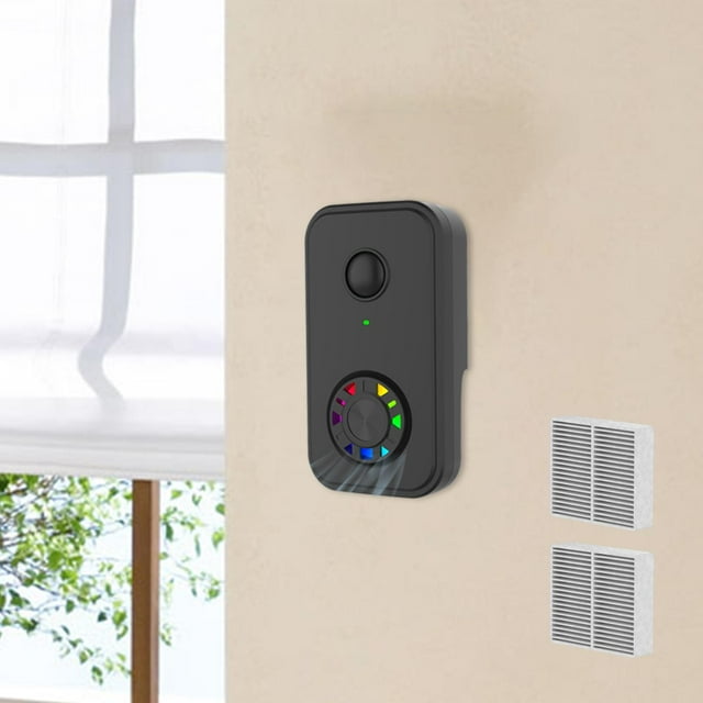 Purificador de , purifica olores, silencioso, elimina polvo, , caspa, filtro HEPA, ventilador para inodoro, sala de estar, garaje, hogar y Negro