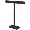 thumbnail image 2 of Plymor Black Velvet T-Bar Necklace Display Stand, 14" W x 18" H (Pack of 2), 2 of 2