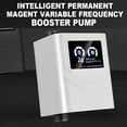 thumbnail image 3 of 120W Water Pressure Booster Pump, 42L Min Flowrate 28m Lift 3 Speed Adjustable Automatic Start Stop for Heater Washing Machine, White, 3 of 7