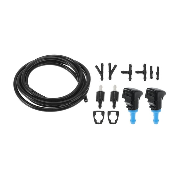Unique Bargains Windshield Washer Nozzle Kit for Chrysler 300 05-10 No.8532126020 with Gaskets T Hose Connector,Straight Hose Connector,Y Hose Connector