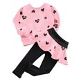 thumbnail image 1 of Bomdeals Conjunto De Ropa Adorable Y Lindo Para Bebés Y Niñas, Camiseta De Manga Larga + Conjunto De Pantalones (Edad (4T) Rosa), 1 of 5