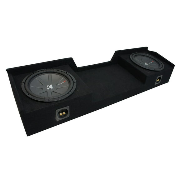 99-06 Chevy Silverado Ext Cab Truck Kicker CompR CWR10 Dual 10" Sub Box 2 Ohm