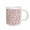 White, variant on 3drose, Red, Burgundy, Gray, and White Polka Dot Pattern, 11oz Two-tone Yellow Mug