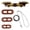 Coffee With wings, variant on Gieenan 3 Packs Adjustable Bearded Dragon Harness Lizard Leash with Wing for Reptiles Small Pet Costume