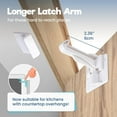 Upgraded Invisible Baby Proofing Latch Locks (10 Pack) No