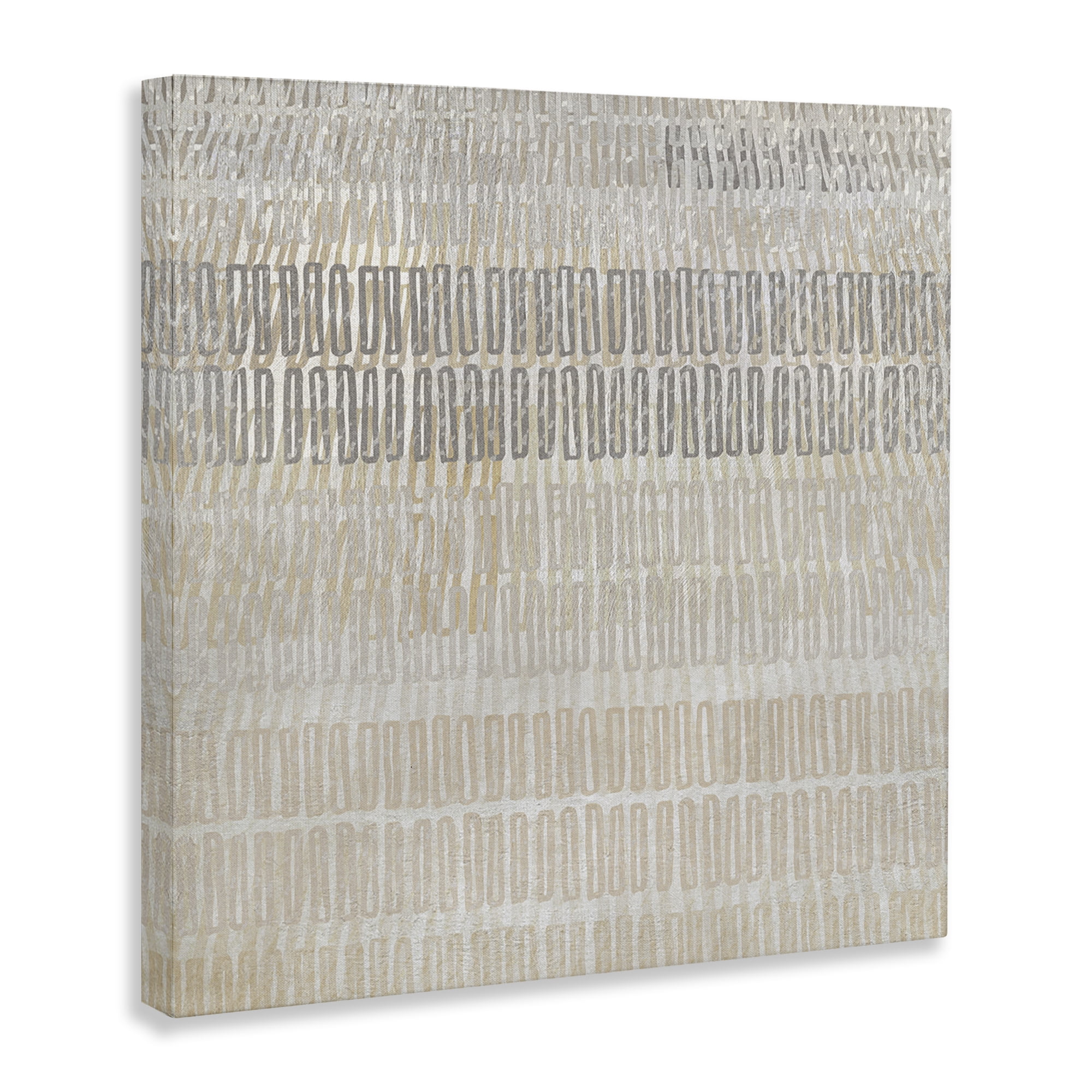 Stupell Industries Boho Layered Shapes Pattern Abstract Painting Gallery Wrapped Canvas Art Print Wall Art, 36 x 36