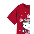 thumbnail image 2 of Hello Kitty Holiday Girls Graphic Crewneck Short Sleeve T-Shirt, Sizes 4-16, 2 of 4