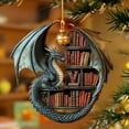 thumbnail image 4 of Christmas Acrylic Book Hanger Ornament Unique Design for Bookshelves Festive Holiday Decoration for Book Lovers Accessory, 4 of 6
