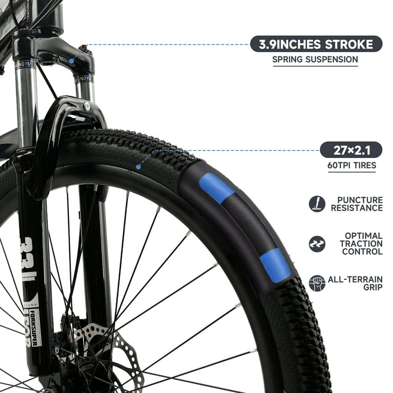 ARTUDATECH Full Suspension Mens Mountain Bike, Shimano 21 Speed, 27.5 inch Wheel, Dual Disc Brake Bike for Men Womens Adult Bicycle - Shop Black Friday Deals for 2024! - Walmart.com ARTUDATECH Full Suspension Mens Mountain Bike, Shimano 21 Speed, 27.5 inch Wheel, Dual Disc Brake Bike for Men Womens Adult Bicycle - Shop Black Friday Deals for 2024! - Walmart.com