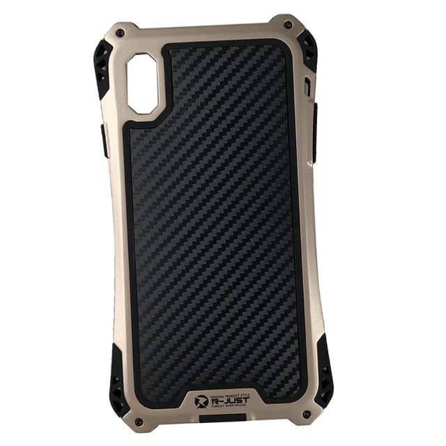 1und Cubierta de Silicona Compatible con XS Max Seguridad Smartphone oro