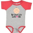 thumbnail image 3 of Inktastic My Lola and Lolo Love Me Girls Baby Bodysuit, 3 of 5