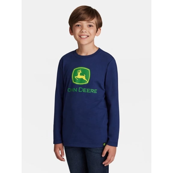 John Deere Boy's Long Sleeve Graphic T-Shirt, Sizes 4 - 18