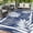 Blue White, variant on Soonbuy 8x10FT Outdoor Rug with Palm Leaf Pattern, Waterproof Reversible Patio Carpet, Fade Resistant Outdoor Area Rug with Heavy Duty Non-Slip Backing for Deck, Backyard, Pool, Porch, Living Room
