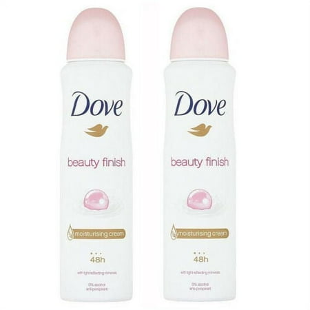 2 Pack Dove Beauty Finish Antiperspirant Deodorant Spray 150ml each