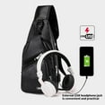 thumbnail image 4 of 100Fens Sling Bag For Men Women Shoulder Backpack Chest Bags Crossbody Daypack With Earphone Hole For Hiking Camping Outdoor Trip, 4 of 6