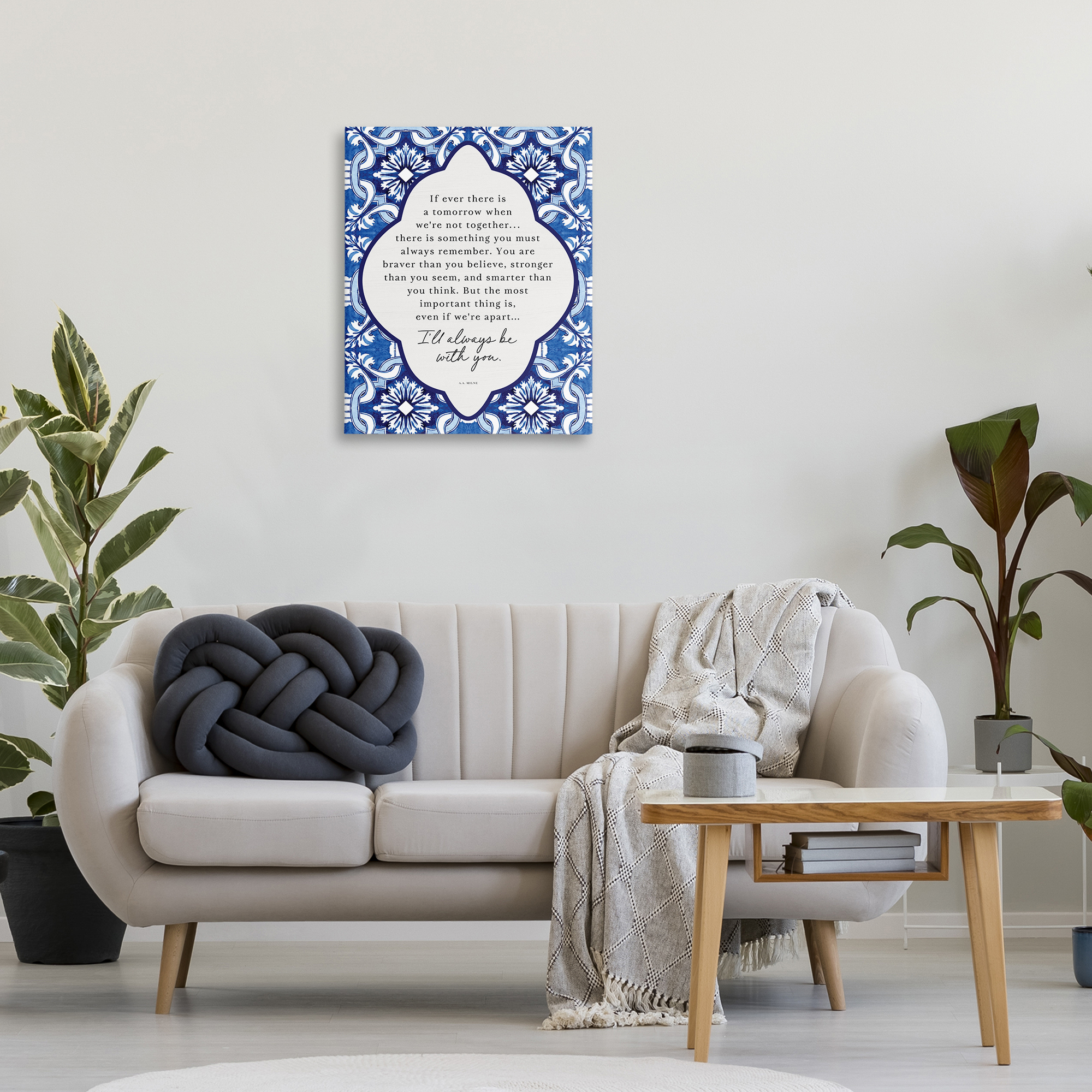 Always Be With You Inspiration Canvas Wall Art, design by Lettered and Lined