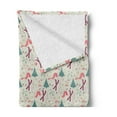 thumbnail image 2 of Ski Pattern Soft Flannel Fleece Blanket, Colorful Winter Themed Warming Scarf Mittens Hat Skiing Accessories, Cozy Plush for Indoor and Outdoor Use, 50" x 60", Sage Green Multicolor, by Ambesonne, 2 of 5
