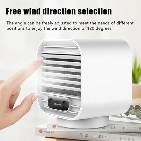 

ociviesr USB Fans Small Air Conditioner 3 Modes Air Cooler Super Quiet Desktop Fan For Home ABS