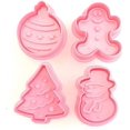 thumbnail image 1 of Uds. Molde para decoración de pasteles, galletas para hornear, muñeco de nieve 3D, molde para hornear galletas de jengibre, galletas de Navidad caseras, 1 of 5