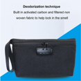 thumbnail image 4 of Smell Proof Bag with Combination Lock Carbon Lined Odor Proof Pouch for Travel Storage Black, 4 of 5