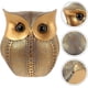 thumbnail image 1 of Taian Owl Statue Decoration Gold Metal Owl Figurine Shelf Decoration Animal Home Office Desk Resin O, 1 of 2