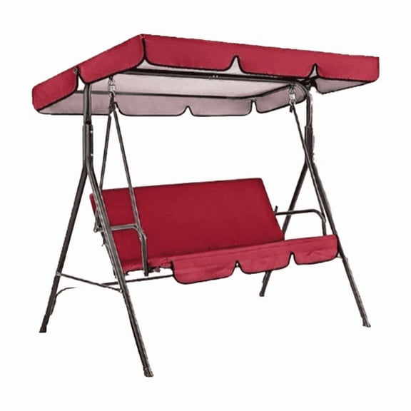 RANME Heavy Duty Garden Swing Canopy And Seat Cover For 3 Person Swing Chairs