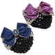 thumbnail image 1 of Hair Bun Net Clip Women Hair Bun Cover Assorted Color Hair Styling 2Pcs, 1 of 3