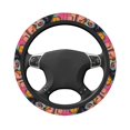 thumbnail image 3 of Haiem Vibrant Street Art Portrait Print Steering Wheel Cover 15 Inches for Women Men, Neoprene Anti-Slip Cute Car Steering Wheel Grip Wrap Car Accessories Protective Case Cover for Vehicle Truck SUV, 3 of 8