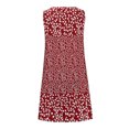 thumbnail image 4 of Uaswgudfs Sleeveless V-Neck Floral Print Midi Dress - Casual Summer Dresses for Women 2025 with Lightweight Breathable Fabric Red XL, 4 of 5