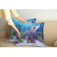 thumbnail image 2 of Ambesonne Cartoon Throw Pillow Cover 2 Pack, Evil Shark Little Fish, 24", Multicolor, 2 of 7