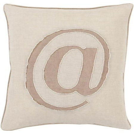 Surya Linen Text 22 X 22 Large Square Pillow Cover Lx001 2222