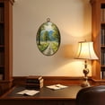 thumbnail image 4 of Canvas Wall Art Cades Cove Great Smoky Mountains National Park Scenic Oval Framed Canvas Prints Vintage Wall Hanging Decor for Home Bathroom Decorations Gift for Mom Women 8.6"x11.4", 4 of 7