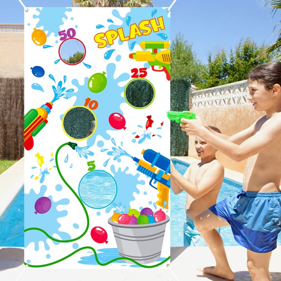 Globo acuático Toss Game Banner TICIAGA, 135 x 75 cm, objetivo