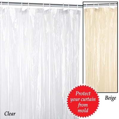 Plastic Shower Clear Curtain Liner Com Plastic Shower Clear Curtain Liner