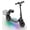 Jet Black, variant on Hiboy Electric Scooter for Kids Ages 4 - 8, 3 - Speed Adjustable, 9.3 MPH & 5 Mile Range, Neon LED Lights Electric Scooter with Seat Pink