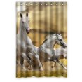thumbnail image 1 of ABPHQTO Cortina de ducha con diseño de animales y caballos Cortina de ducha impermeable 90x180 cm, 1 of 2