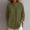 Army Green, variant on CaComMARK PI Cotton Gauze Shirts for Women Button Down Crewneck Blouse Loose Fit Casual Tunic Tops with Pocket Fall Summer Clothes White