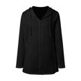 thumbnail image 4 of Women's Zip Front Long Sleeve Pocket Hoodie Sweatshirt Hooded Top Women's Coats for Winter plus Size Womens Jacket with Hood Women's plus Size Sweaters Women's Fall Jacket plus Size Women down Winter, 4 of 5