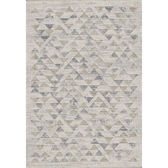 Dynamic Rugs Opulus Beige/Multi 2.3X7.7 Geometric Machine-Made Finished Runner
