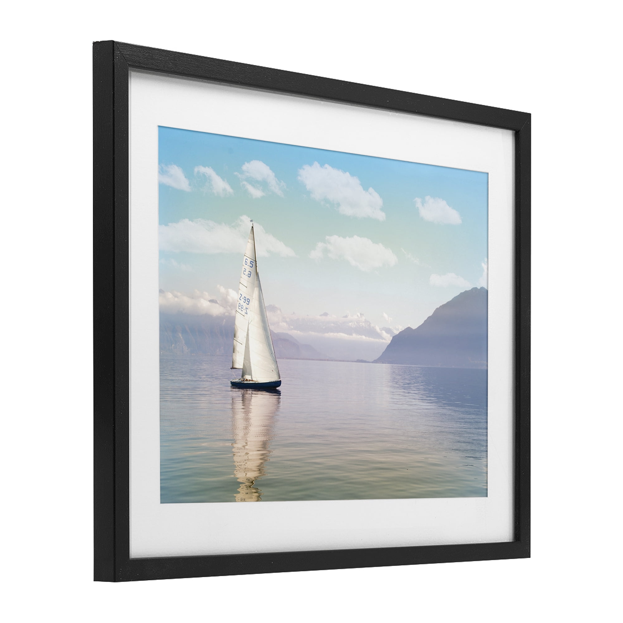 Stupell Industries Ocean Sails Lounging Black Framed Print Under Glass, design by Marcus Prime