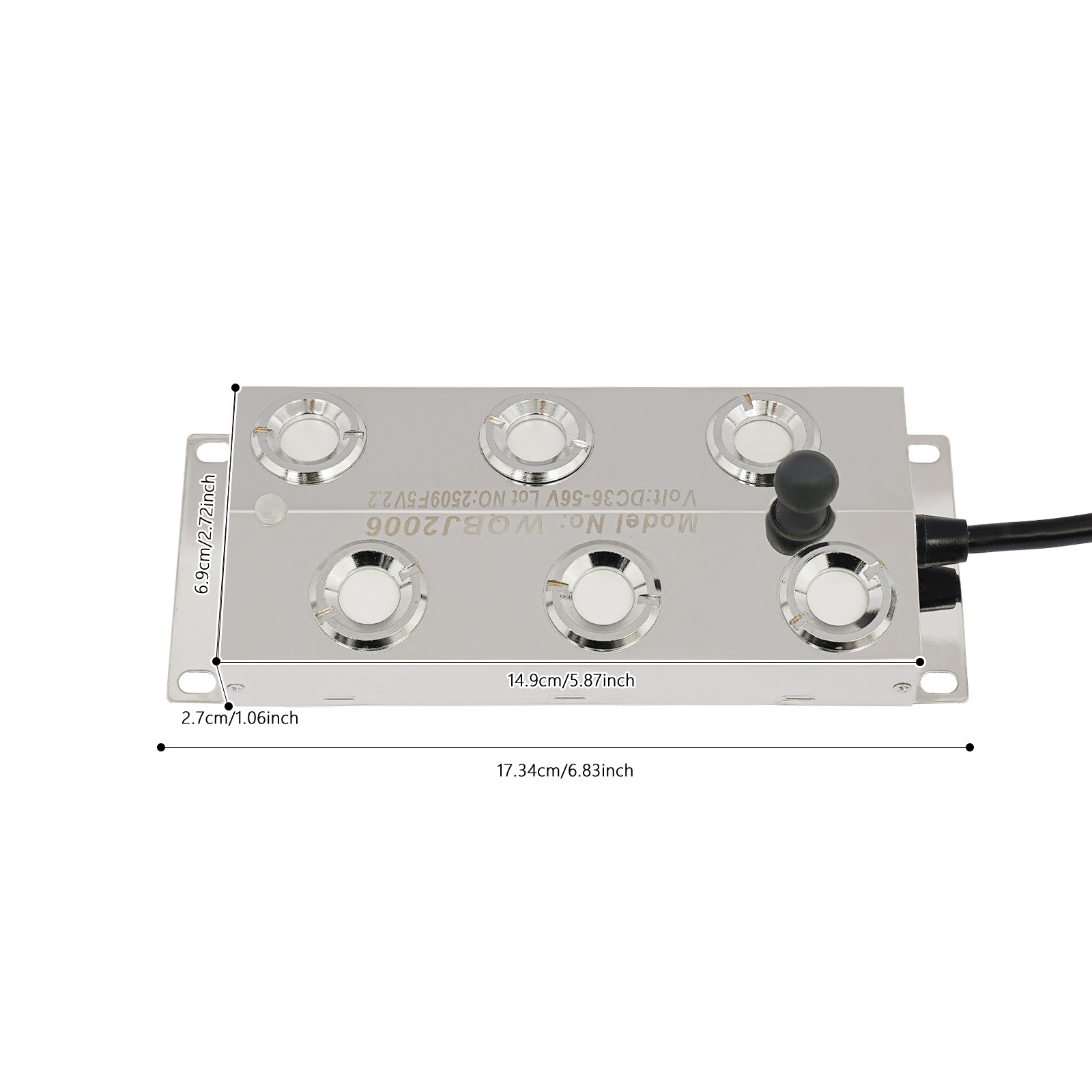 6-Head Mist Making Machine, Stainless Steel Ultrasonic Fogger with Floats