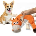 Pet Products Dog Animal Plush Dog Vocal Traction Toy Portable and Easy