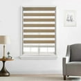 thumbnail image 2 of Zebra Shade Cordless,Dual Mode, lets light in and blocks light out 23x72" - Sand, 2 of 5