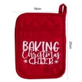 thumbnail image 2 of ACDANC 1 Pair Christmas Potholders with Pocket Potholder Kitchen Hot Pad Oven Mitts Farmhouse Hot Potholders Cookie Bag for Christmas Kitchen Gift Cooking Baking, 2 of 7