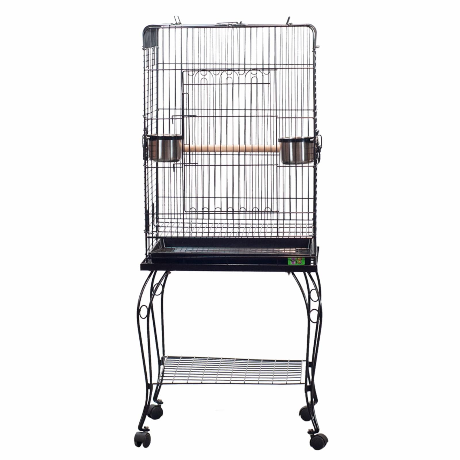 A&E Cage Opening Playtop Bird Cage, Black
