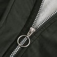 thumbnail image 4 of IROINNID Women's Hooded Parka Coat Solid Color Long Sleeve Warm Comfy Stylish Stitching Sweater Casual Long Cardigan Tops, Army Green, 4 of 8