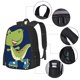 thumbnail image 2 of Easygdp Dino Playing Roller Skate Mochila de Gran Capacidad Minimalista Ideal para Escuela, Viajes y Uso Diario, 2 of 6