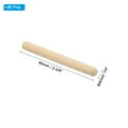 thumbnail image 2 of Uxcell Wood Dowel Pins Fluted Wooden Dowel Pin Beveled Groove for Furniture Art Crafts Projects 7/32" x 2-3/8" 90, 2 of 6