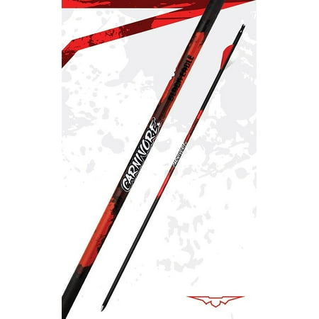 Black Eagle New Carnivore Carbon Arrows 350 (.003 ) w/Blazer Vanes 1/2 Dozen